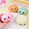 Stress Relief Steamed Bun Toy Portable Travel Slow Rising Smiling Bun Sensory Toy Kids Adults Soft