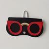 Étui pour lunettes de vue pour femme Fermeture à pression Prévention des rayures Étui de transport en cuir pour lunettes de soleil pour la maison et le voyage
