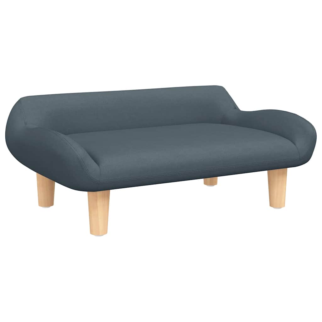 Hundebett Dunkelgrau 70 x 40 x 24 cm Stoff