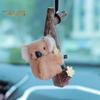 Ornamento da Appendere per Auto Koala Tartaruga Panda Abbraccia Ceppo Ciondolo Decorazione Specchietto Retrovisore Bocchetta Aria Carino Accessori Interni Auto