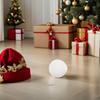 2Pcs Large White Polyester Pom Poms 15Cm Soft Craft Balls for DIY Snowman Christmas Decor Indoor Outdoor Holiday Decoration
