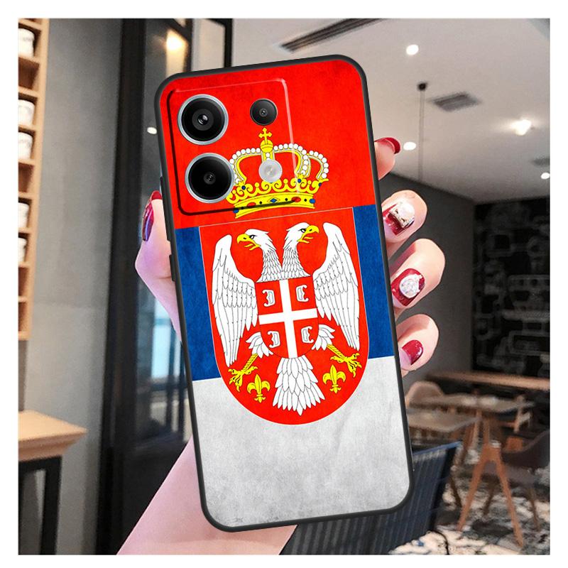 

Flag of Serbia Serbian Case For Xiaomi Redmi Note 13 Pro 12 11 9 10 12S 11S 10S 9S Redmi 13 12 10C 12C 13C Cover Redmi Note 13ProPlus