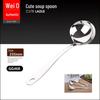 Multi-Purpose Stainless Steel Ladle and Pastry Spatula for Soup, Fried Rice, and Hot Pot