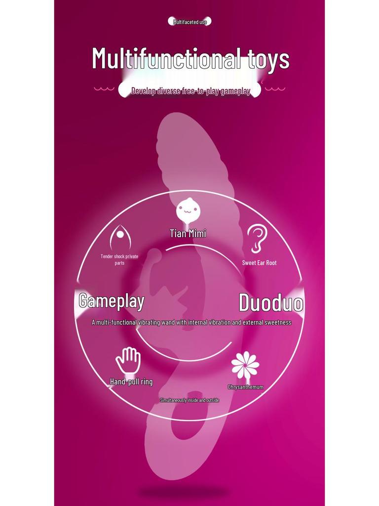 YEQU Night Fun Silicone Vibrating Massager - Realistic Female Pleasure Stick