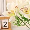 10Pcs Silk Orchid Bouquet Artificial Faux Flowers For Wedding Home Decor Diy Desk Vase Arrangement Floral Artificial Flowers
