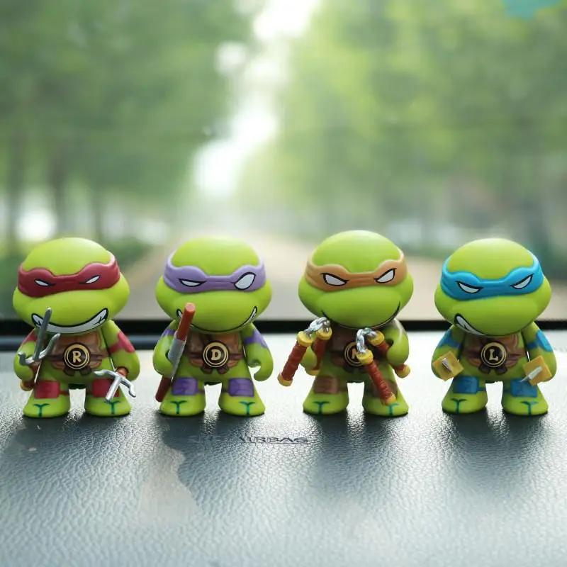 New 4Pcs Ninja Turtle Tmnt Figure With Movable Joints Birthday For Kids Children Christmas