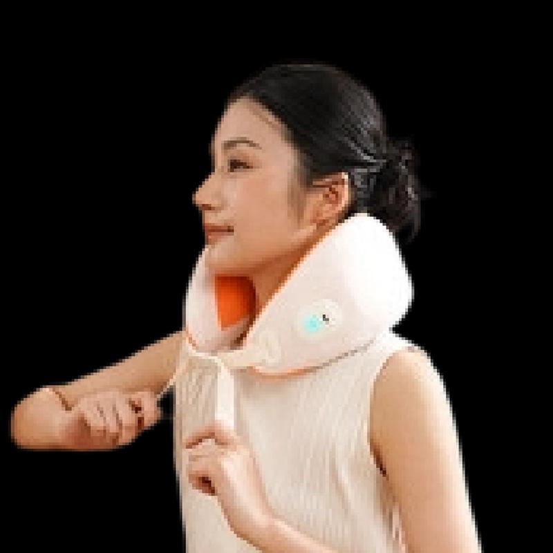HEZHENG Portable U-Shaped Neck Massager with Heat and Kneading
