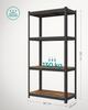 SONGMICS Shelving Unit, 40 x 80 x 160 cm, 520 kg Load Capacity (130 kg per Shelf), Industrial, Adjustable Storage Shelves, for Living Room, Kitchen