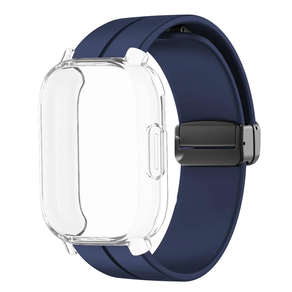 Magnetisches Silikonarmband + Hülle für Xiaomi Redmi Watch 5 Active Lite Smartwatch Armband und Hülle für Redmi Watch 5 Active Lite