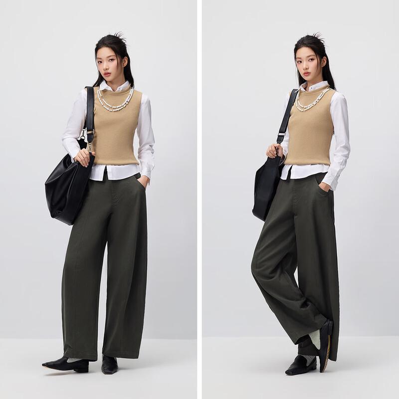 Semir Women's Relaxed Fit Curved Leg Trousers