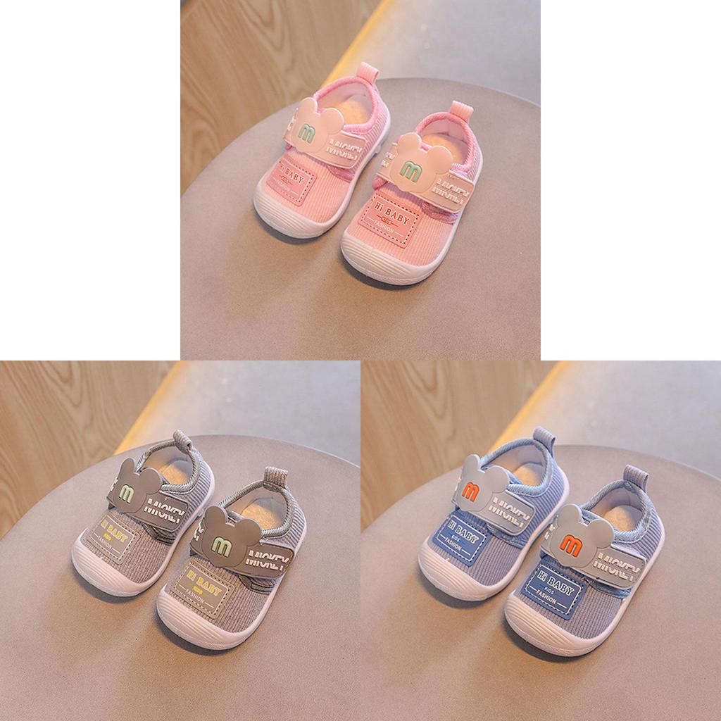 Cartoon Baby Call Shoes For Boys Girls Soft Sole Cotton Canvas Toddler Walkers For Summer Spring Fall