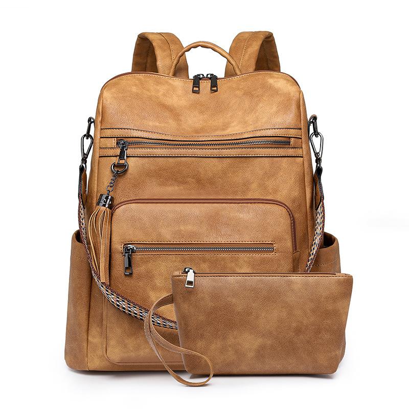 

Женский рюкзак, деловая сумка из ПУ, рюкзак для компьютера большой вместимости, модная сумка для поездок на работу, многоцелевой рюкзак