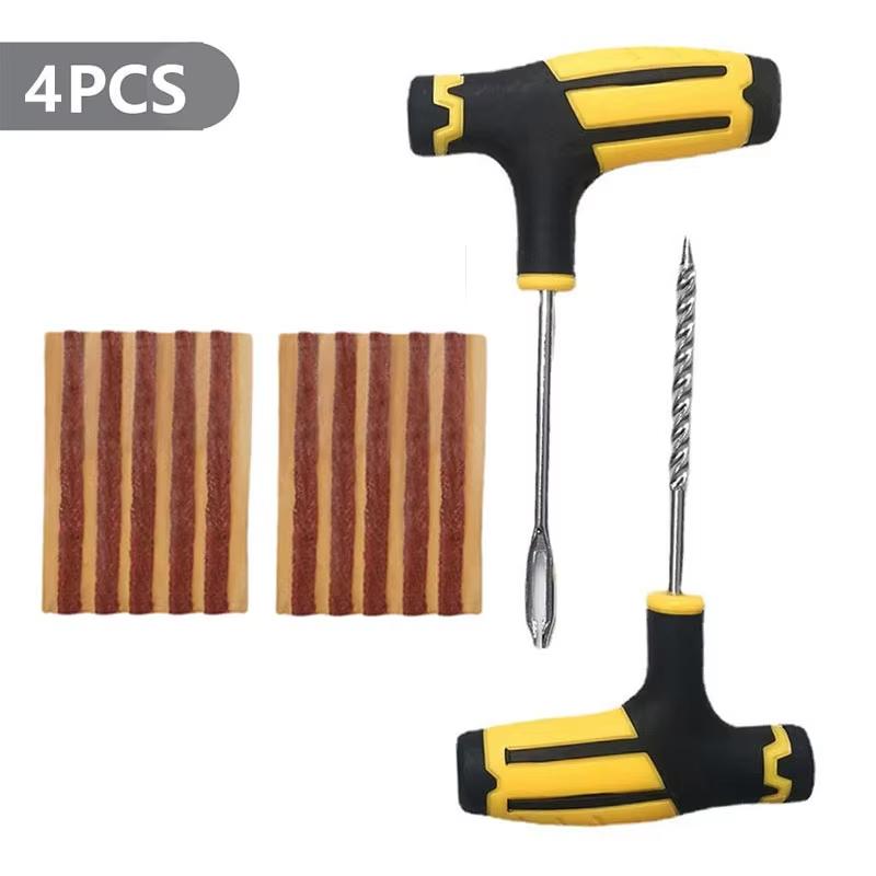 Car & Bike Tubeless Tire Repair Kit – Plug Tools with  Tyre Puncture Fix