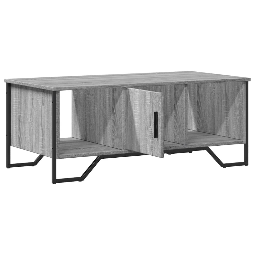 Coffee Table Gray Sonoma 100x51x40 Cm Particleboard
