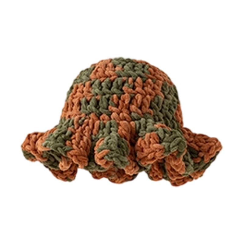 

Funny Yarn Fisherman Hat Unique Texture Outdoor Casual Fashion Statement