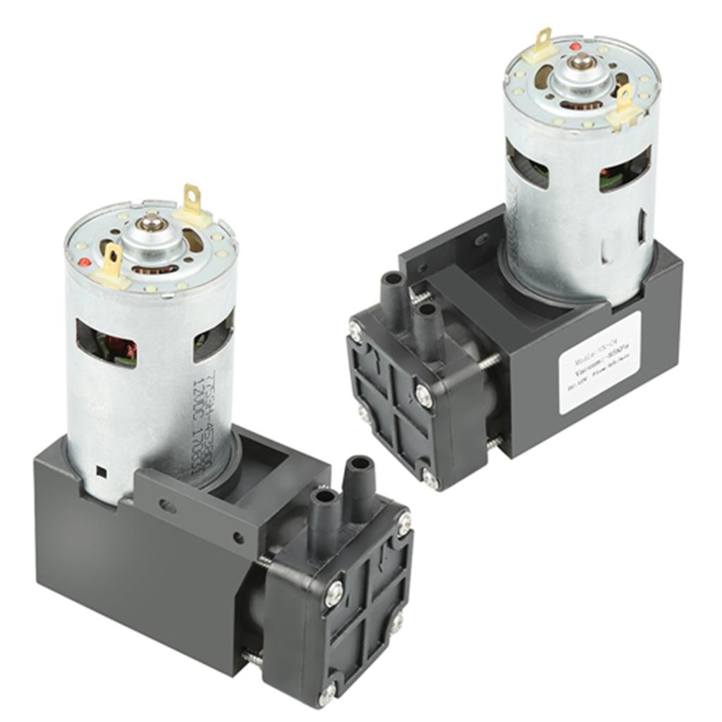 12V Small Oilless Vacuum Pump, 42W, 40LCelsiusmin, for Vacuum Adsorption Automation Equipment, Packaging Machines