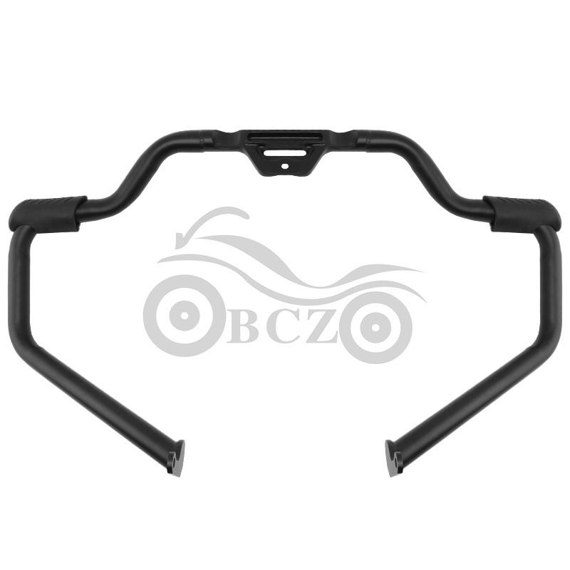 Bright Black Front Bumper Guard for Harley Softail Breakout/Fat Boy Engines (2018-2022)