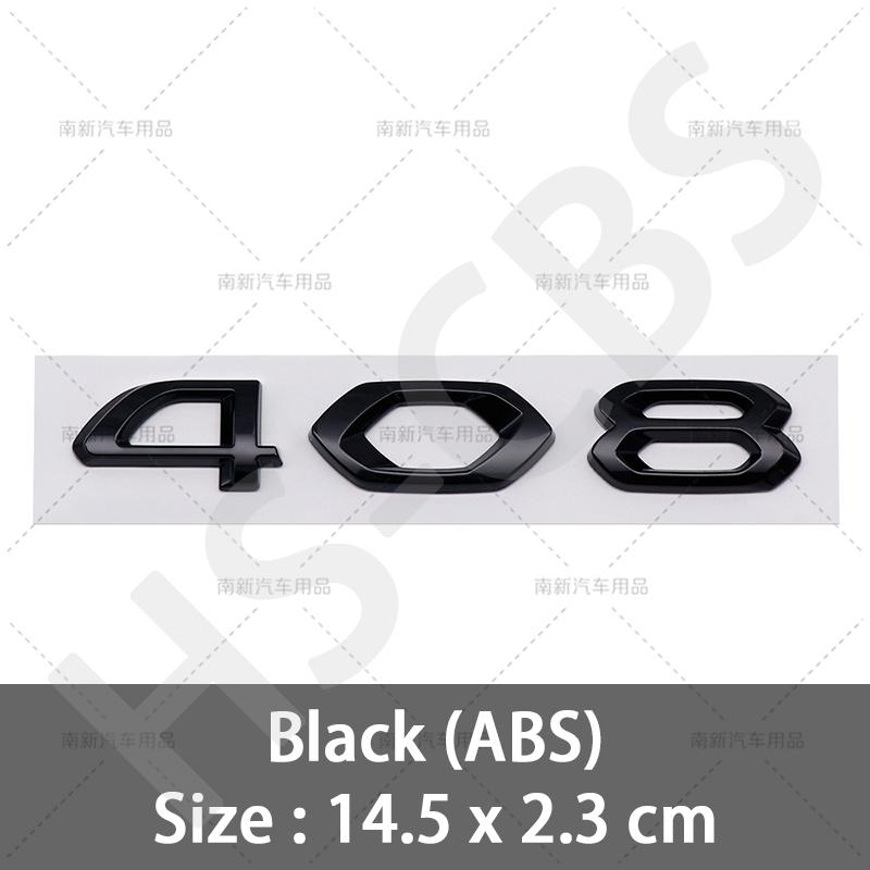 3D ABS 408 4008 508 5008 508L Buchstabenemblem GT Heck BVGD5 Kofferraumemblem Logo Für Peugeot 408 508 4008 5008 508L Auto Styling Zubehör