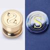 Mini Bamboo-Handled Stamp: 1.5cm Copper Head In Regular Script with Sealing Wax