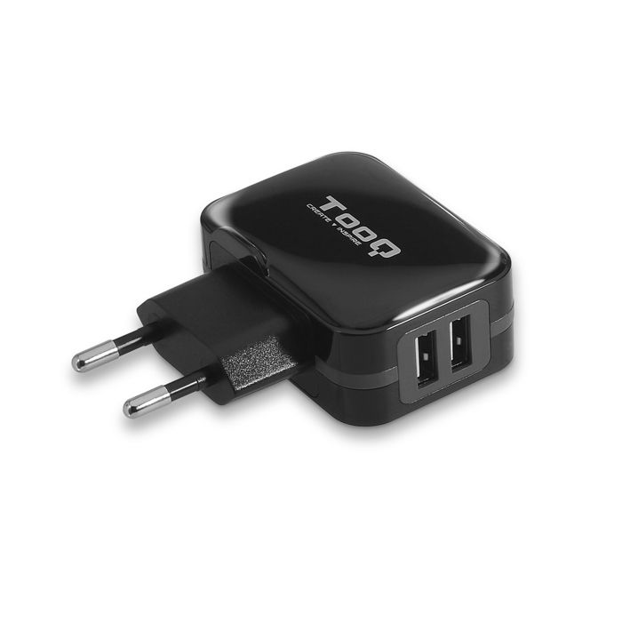 Chargeur mural - TooQ - TQWC-1S02 - USB x 2 - 17W - Noir