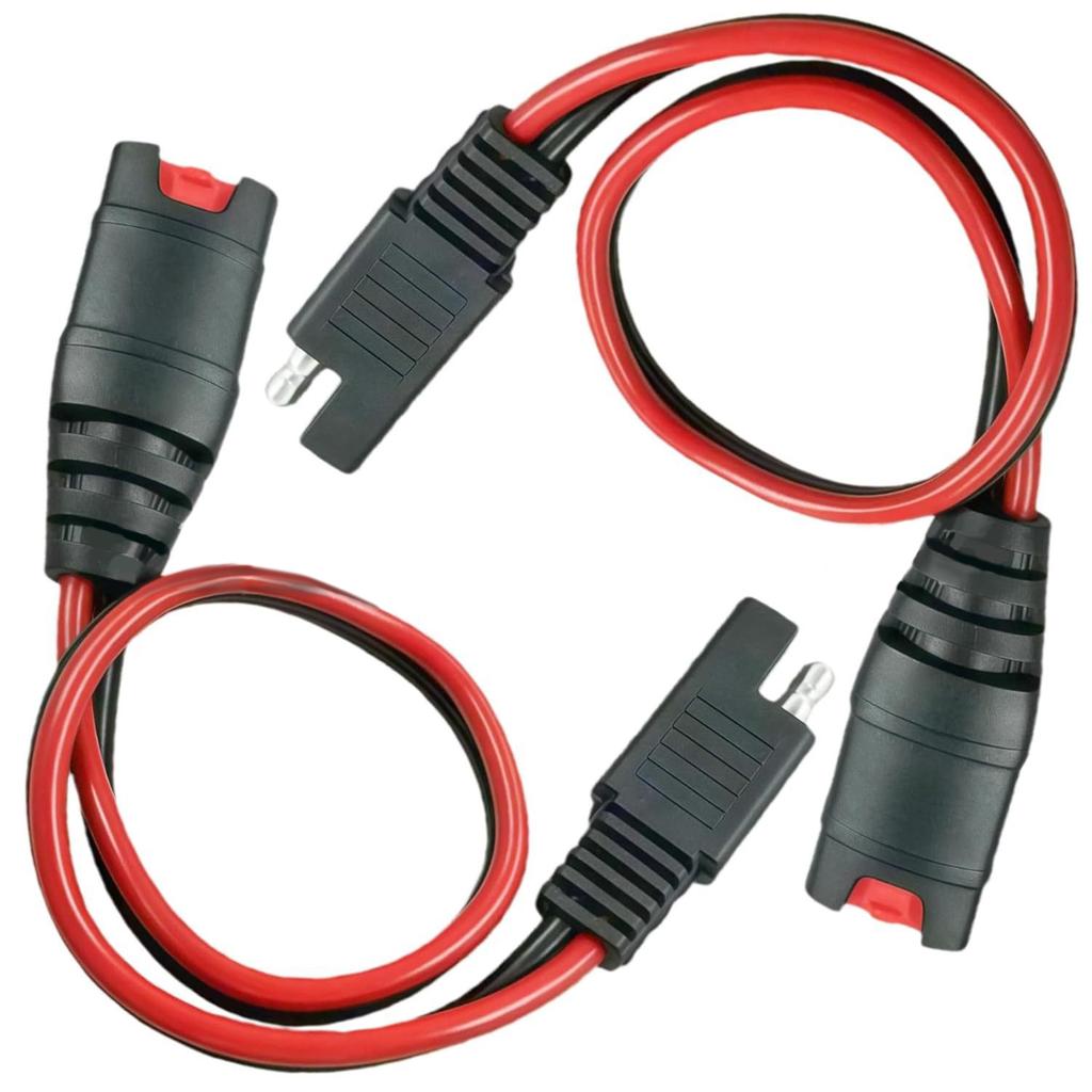 SAE Extension Cord Fit for NOCO Genius Battery Chargers, with SAE Polarity Reverse Adapter, for Motorcycles Cars ATVs