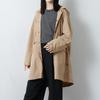 Ametohare Half Unisex Short Coat Dark AH-1009 Water-Repellent Coat, (JP, Alphabet, S, Beige)