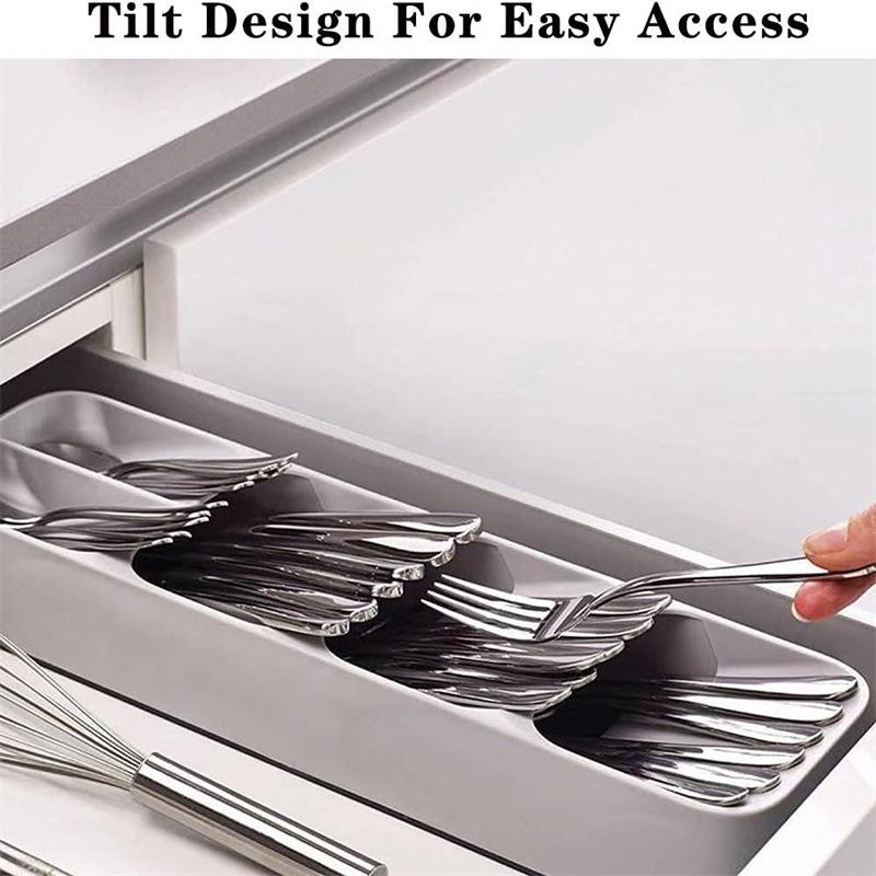 Compact Cross-border Knife & Cutlery Drawer Organizer
