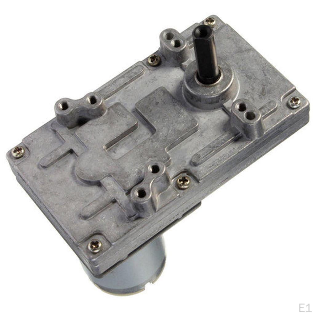 DC12V-24V 10-20-40-80 RPM Tersinir Düşük Gürültülü Solucan Elektrikli Dişli Motor