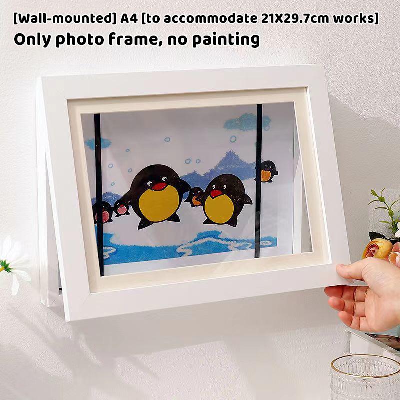 

Детская рама для хранения рисунков Рама для демонстрации работ в детском саду Формат A4A3 Мольберт для оформления наград Магнитная перекидная фоторамка A1