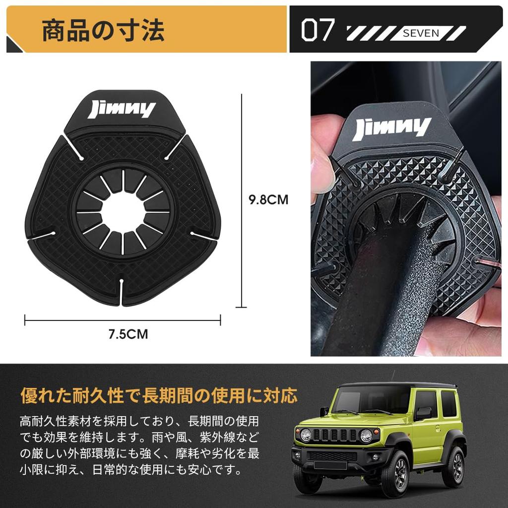 LUTU Wiper Hole Covers for the New Jimny and Nomad with Exclusive Prevents Fallen Foreign and Durable Protective Car Exterior Changes and Enhances DIY