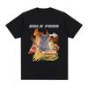 Bulk Food Cat Meme Graphic T-Shirt Women Clothing Retro Hip Hop Short Sleeve T-Shirt Casual T-Shirt Graphic T Shirts