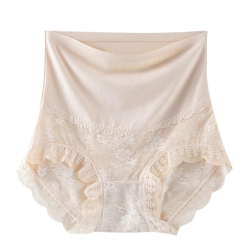High Waist Postpartum Body Shaper Shapewear Lace Floral Briefs Comfortable Slimming Shapers  Women
