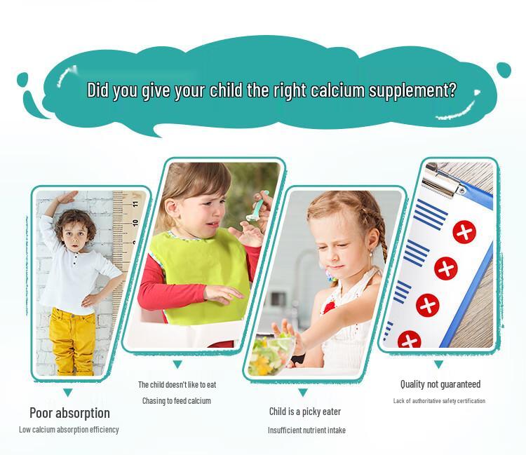 Australia Swisse Children's Vitamin K2 Calcium Citrate, VD3, Zinc Bone & Teeth Support, 60 Giraffe Chewable Tablets