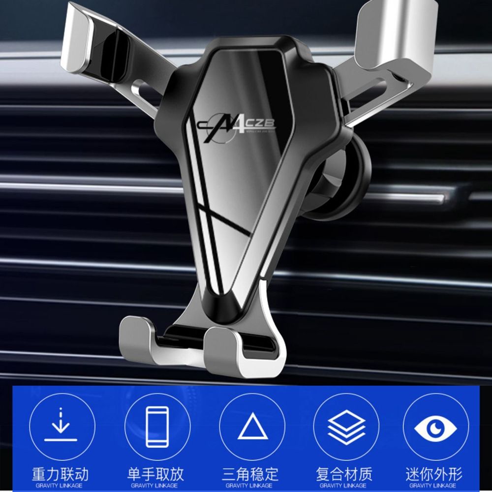 

Gravity Rotate Vent 360Degree Bracket Dashboard Car Sucker Phone Holder Stand Mount чёрный