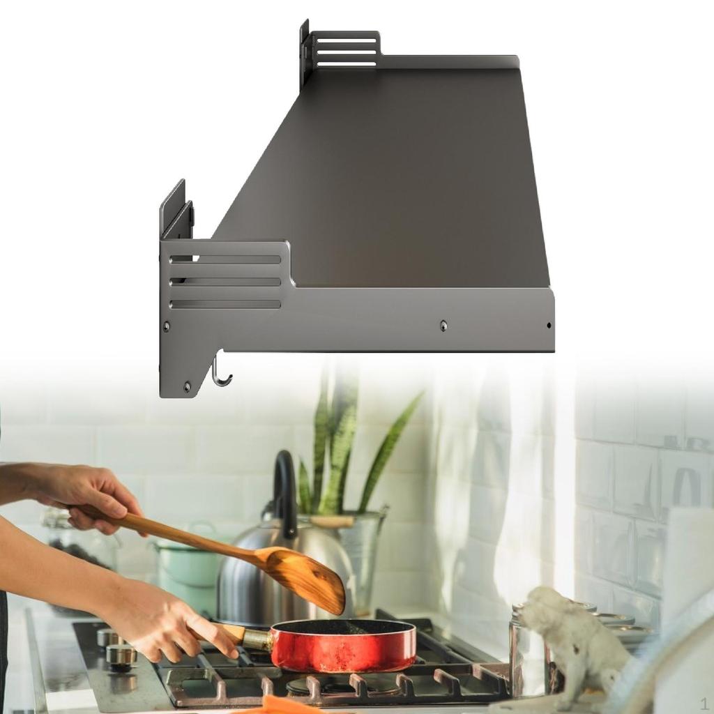 Microwave Oven Wall Rack Shelf Mount Space Saving Seasoning