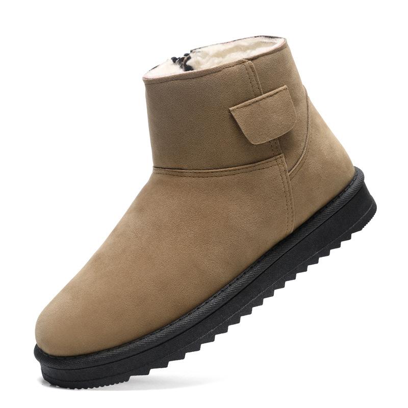 Snow boots winter new warm fleece thickened bread shoes cold-proof and non-slip cotton shoes