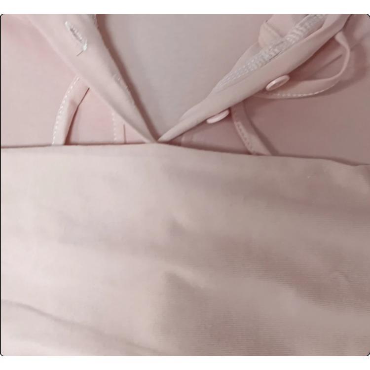 Women's Korean Style Solid Color Hoodie Sweatshirts Versatile Elegant Cotton Top