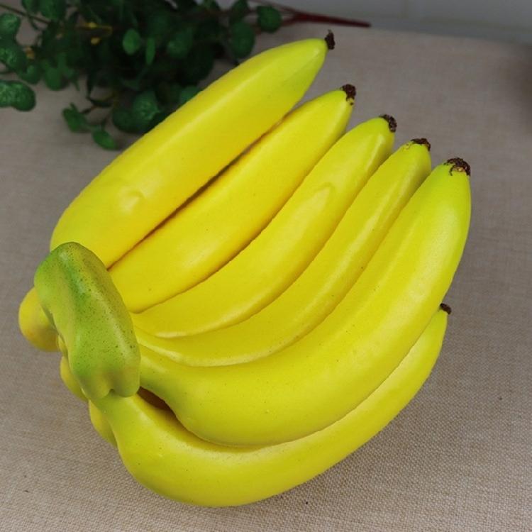 11/13 Head Banana Bunch Artificial Realistic Fruit for Shop Home Holiday Decors