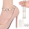 1 Pair High Heels Binding Shoelace Holding Loose Anti-skid Straps Fashion Little Daisy Rhinestone Shoes Band Shoe Accessories