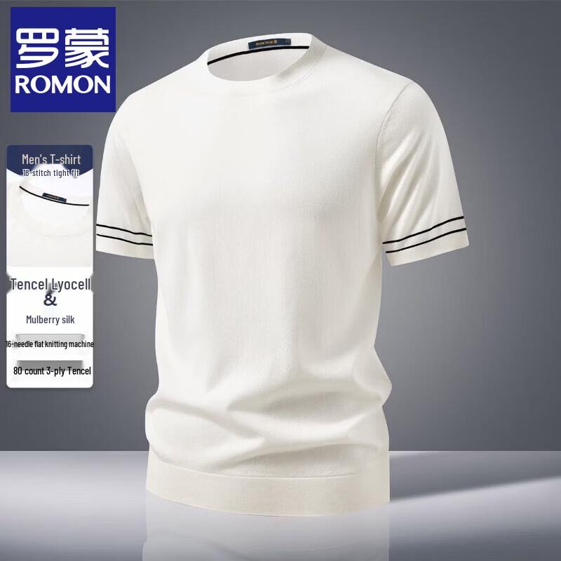 Luomeng Men s Premium Tencel Blend Short Sleeve Tee M