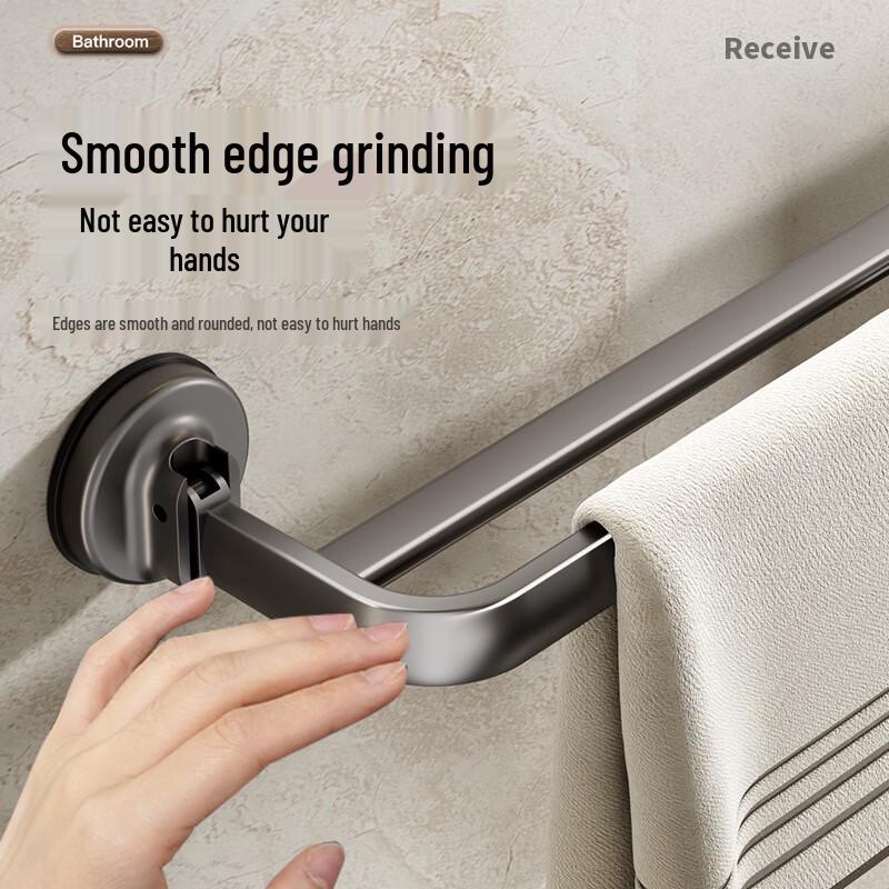 Suction Cup Foldable Bathroom Towel Rack