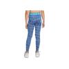 Nike Pro Dri-Fit Quick-Dry Mid-Rise Fashion Leggings Kids Leggings Blue HF8858-489