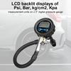 Digital Tire Inflator LCD Display Tire Pressure Gauge 3-200PSI Car Tire Air Pressure Inflator LED Backlight for Motorcycle Bike