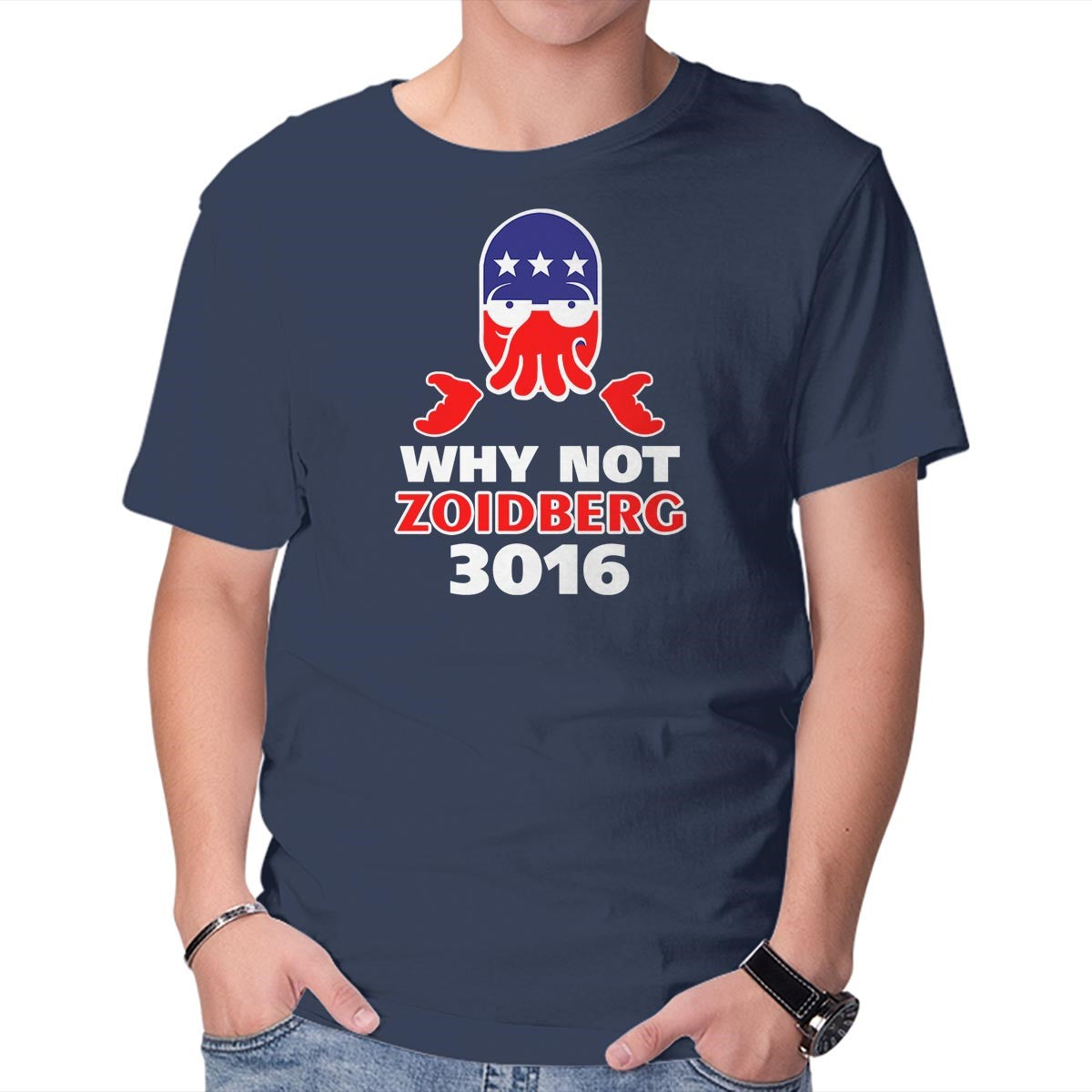 Unisex Crew Neck T-Shirt Why Not Zoidberg 3016 Graphic Short Sleeve Casual Tee XXXL