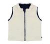 Petit Bateau Reversible Quilted Vest Size 36 95cm A0DU5, Navy/Off-White, Months,