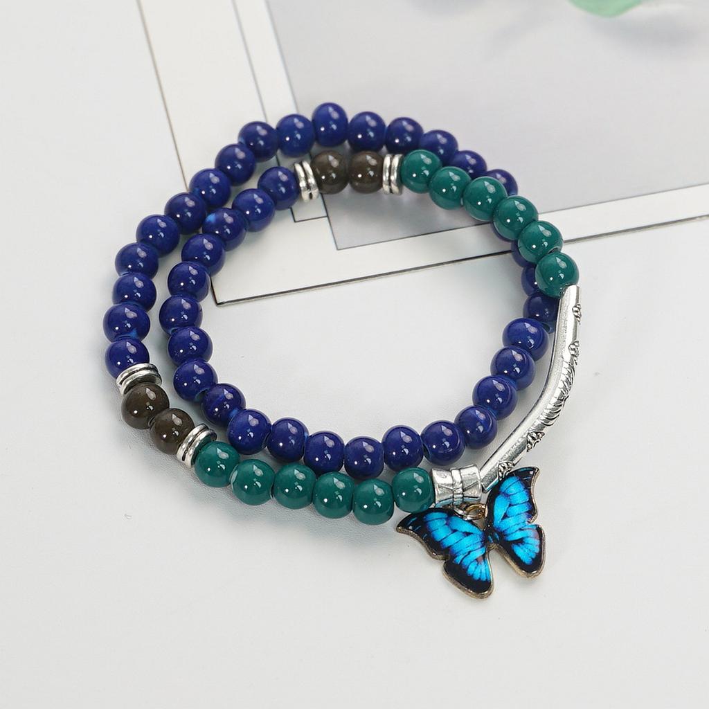 Handmade, New Chinese Ethnic Style Ceramic Bracelet Women's National Style Jewelry Beaded Bracelet Summer