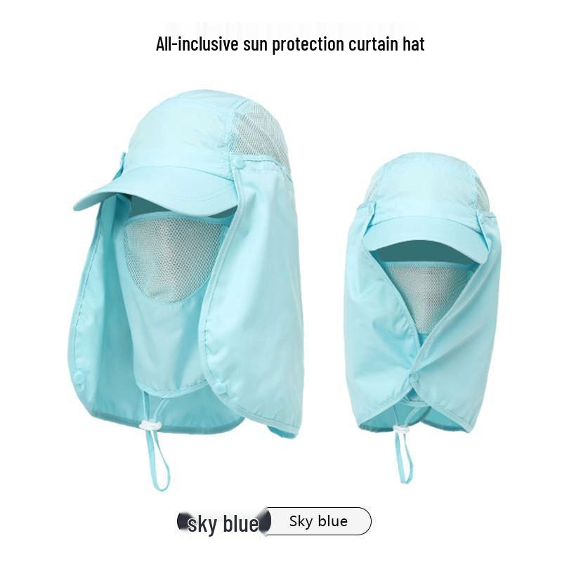 Unisex UV Protection Hat with Detachable Flap – Quick-Drying Sun Hat for Climbing and Fishing