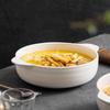 Chinese Retro Double-Handle Ceramic Soup Bowl