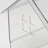 Durability Bird Feeders Two Separate Food Chambers Transparents Container Tracking Effortlessly Refill Stable Cage