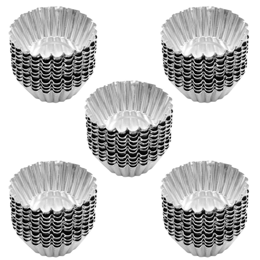 50Pcs Non-Stick Tart Muffin Molds Reusable Kitchen Baking Mold  Bakery Accessories
